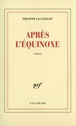 Après l'équinoxe