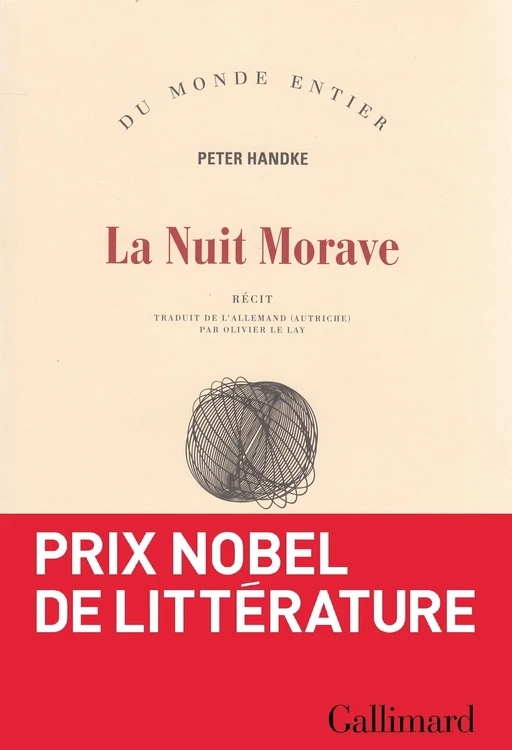 La Nuit Morave - Peter Handke - Editions Gallimard