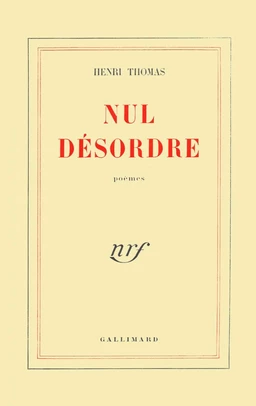 Nul désordre