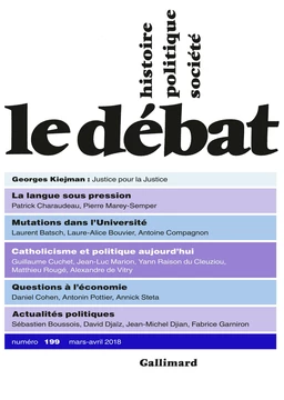 Le Débat N° 199  (mars - avril 2018)