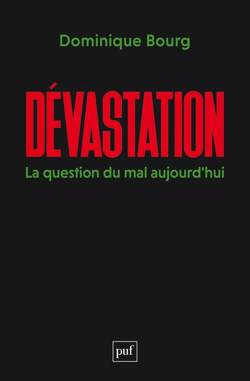 Dévastation - Dominique Bourg - Humensis