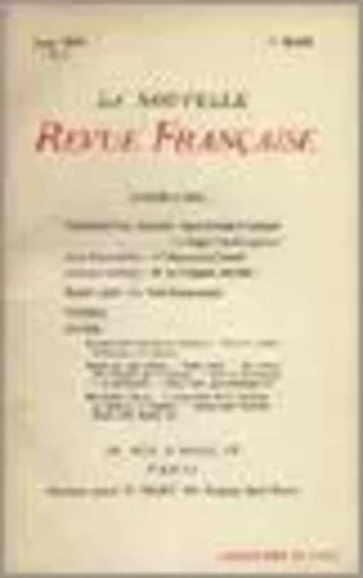 La Nouvelle Revue Française N' 2 (Mars 1909) -  Collectifs - Editions Gallimard - Revues NRF