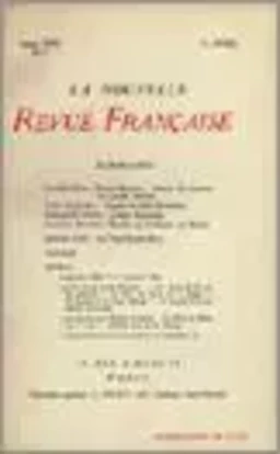 La Nouvelle Revue Française N' 3 (Avril 1909)