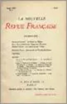 La Nouvelle Revue Française N' 4 (Mai 1909)