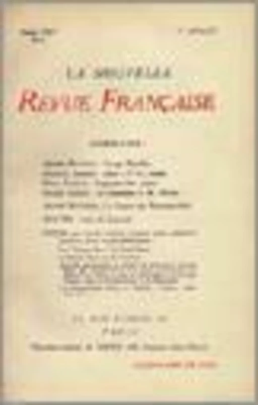 La Nouvelle Revue Française N' 6 (Juillet 1909) - André Gide - Editions Gallimard - Revues NRF