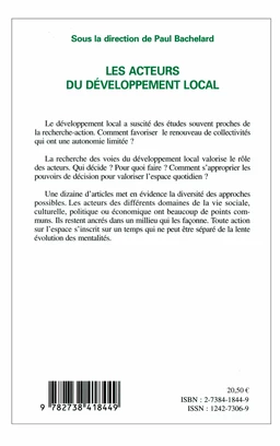 Les acteurs du développement local