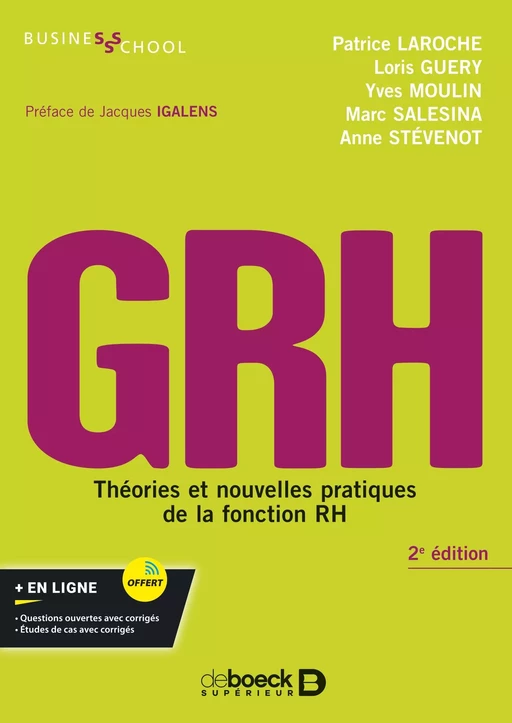 GRH - Patrice Laroche, Loris Guery, Yves Moulin, Marc Salesina, Anne Stevenot - De Boeck Supérieur