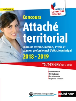 Concours Attaché territorial - Catégorie A - intégrer la fonction publique - 2018-2019