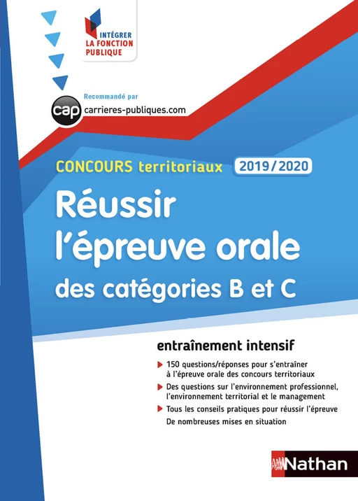 Concours territoriaux - Catégorie B et C - Intégrer la fonction publique - 2019-2020 - Fabienne Geninasca, Céline Tatat - Nathan