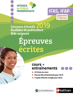 Concours d'entrée AS/AP - Ecrit - 2019