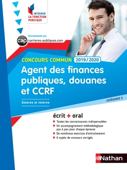 Concours Agent des finances publiques, des douanes et de la CCRF - Ecrit + Oral - Catégorie C - Concours Commun - 2019/2020