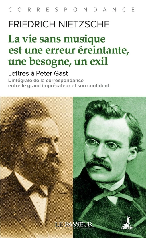 La vie sans musique est une erreur, une besogne éreintante, un exil - Lettres à Peter Gast - Friedrich Nietzsche - Le Passeur