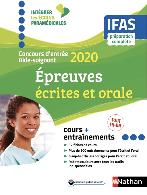 Concours aide-soignant - IFAS - Ecrit + Oral - Intégrer les écoles paramédicales - 2020 - Christophe Ragot, Louisa Rebih-Jouhet, Annie Godrie, Élisabeth Simonin - Nathan