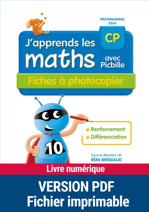 PDF J'apprends les maths avec Picbille CP - Fiches à photocopier - Rémi Brissiaud - Nathan