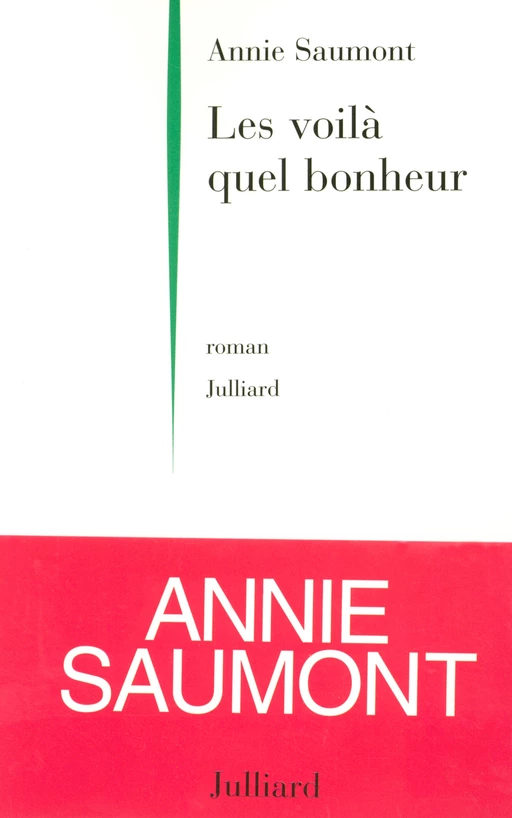 Les voilà quel bonheur - Annie Saumont - Groupe Robert Laffont