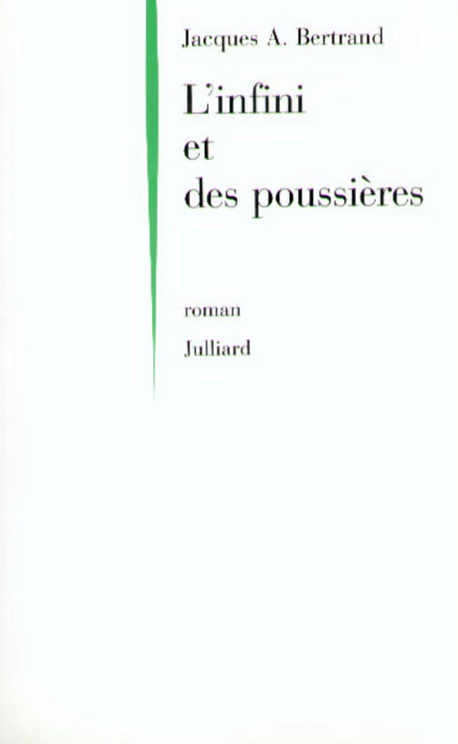 L'infini et des poussières - Jacques André Bertrand - Groupe Robert Laffont