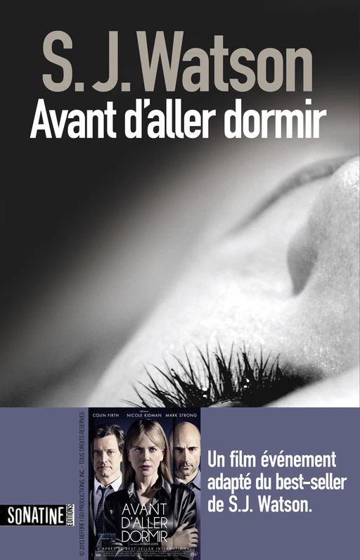 Avant d'aller dormir - Steven J. Watson - Sonatine