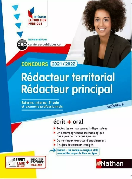 Concours Rédacteur territorial et Rédacteur principal - EPUB - Léonard Mango, Patricia Pioz, Catherine Debilly - Nathan