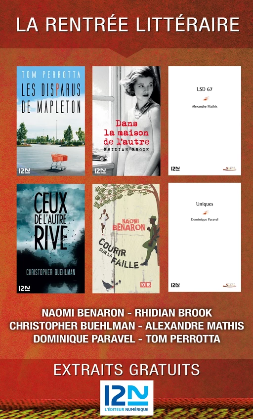 La rentrée littéraire de 12-21, l'éditeur numérique - Naomi Benaron, Rhidian Brook - Univers Poche