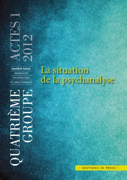 La situation en psychanalyse