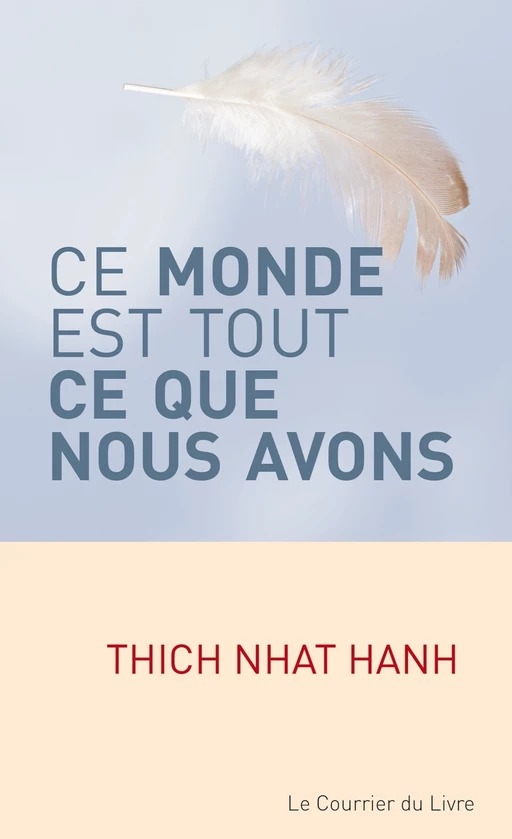 Ce monde est tout ce que nous avons - Nhat Thich Hanh - Courrier du livre