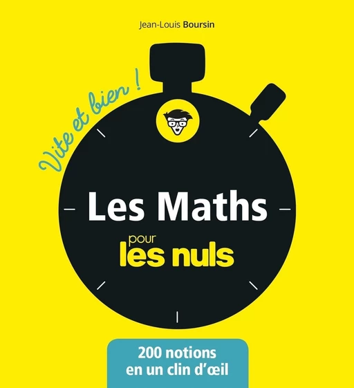 Les mathématiques pour les Nuls - Vite et bien - Jean-Louis Boursin - edi8