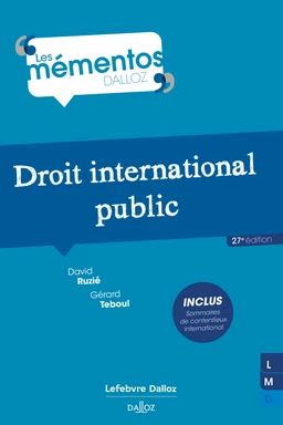 Droit international public 27ed