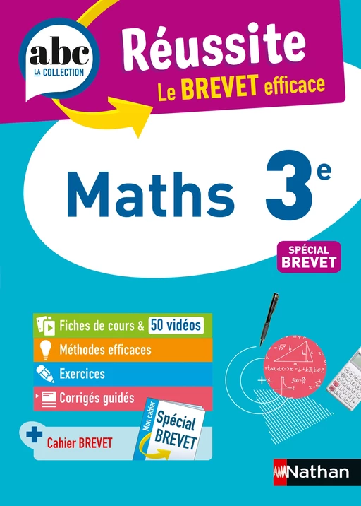 Maths 3e - ABC Réussite - Le Brevet efficace - Cours, Méthode, Exercices - Brevet 2025 - EPUB - Carole Feugère, Gilles Mora - Nathan