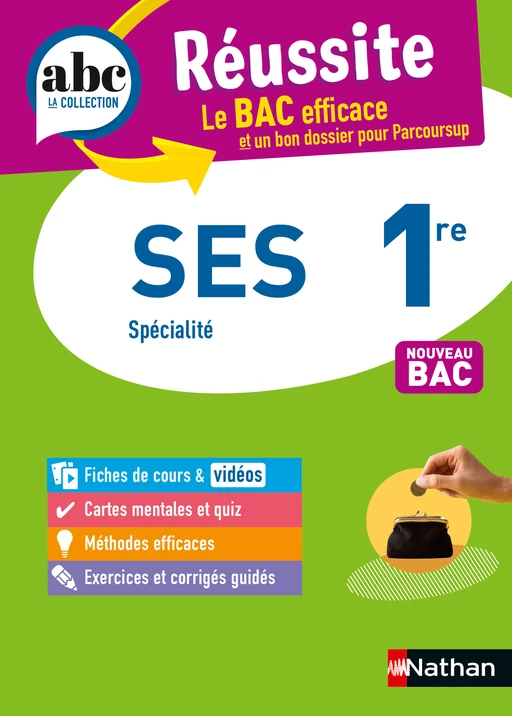 SES 1re (Sciences économiques et sociales) - ABC Réussite - Bac 2025 - Programme de première 2024-2025 - Enseignement de spécialité - Cours, Méthode, Exercices et Corrigés guidés - EPUB - Delphine de Chouly, Fabienne Lepage, Fanny Le Gonidec - Nathan