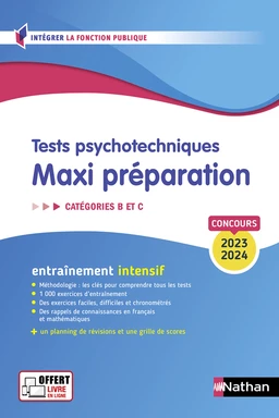 Tests psychotechniques - Maxi préparation - EPUB