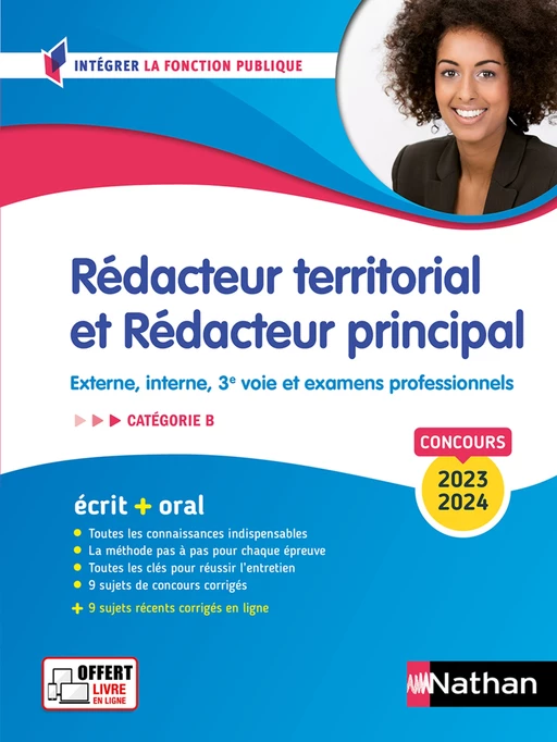 Rédacteur territorial et Rédacteur principal 2023/2024 - EPUB - Patricia Pioz, Catherine Debilly, Léonard Mango - Nathan