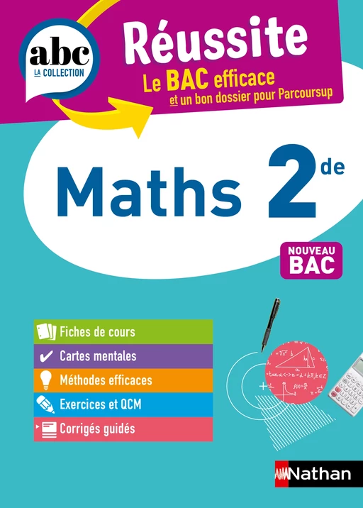 Maths 2de - ABC Réussite - Programme de seconde 2024-2025 - Cours, Méthode, Exercices - EPUB - Jean-Luc Dianoux, Muriel Dorembus - Nathan