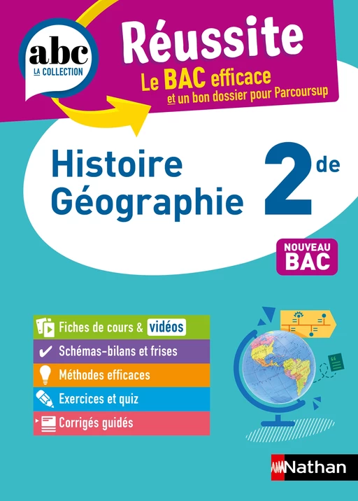 Histoire-Géographie 2de - ABC Réussite - Programme de seconde 2024-2025 - Cours, Méthode, Exercices - EPUB - Alain Rajot, Fredéric Fouletier, Pascal Jézéquel, Evelyne Soumah, Johan Protais, Cécile Vidil - Nathan