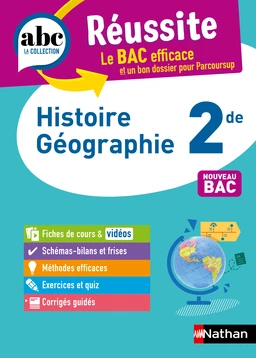 Histoire-Géographie 2de - ABC Réussite - Programme de seconde 2024-2025 - Cours, Méthode, Exercices - EPUB