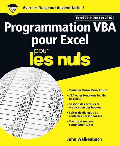 Programmation VBA pour Excel 2010, 2013 et 2016 pour les Nuls grand format - John Walkenbach - edi8