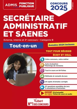 Concours Secrétaire administratif et SAENES - Catégorie B - Tout-en-un