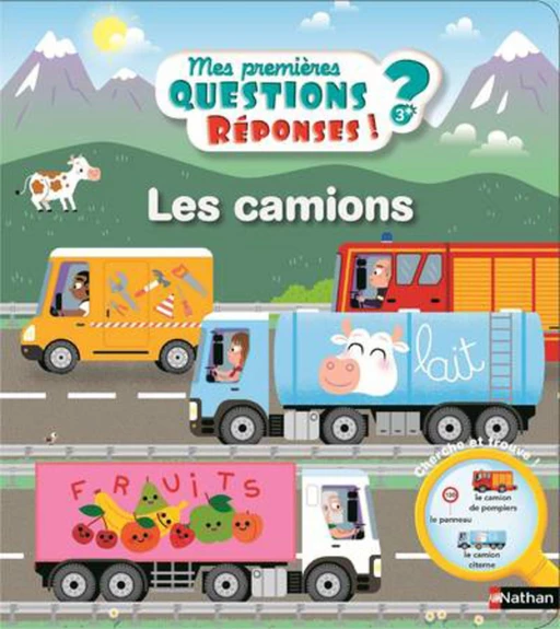 Les camions - Questions/Réponses - Dès 3 ans - Camille Moreau - Nathan