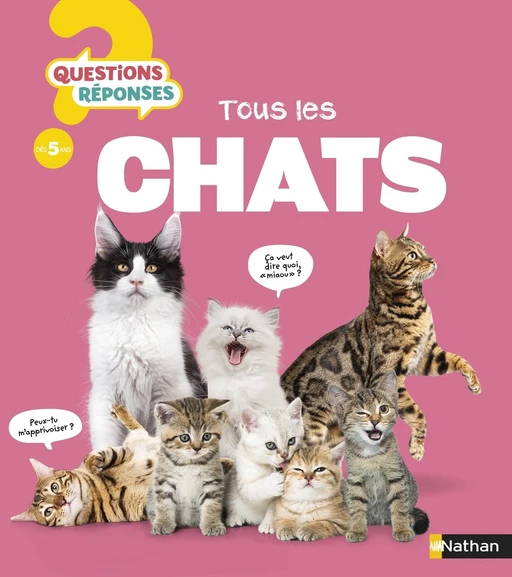 Tous les chats - Questions/Réponses - Dès 5 ans - Livre numérique - Muriel Zürcher - Nathan