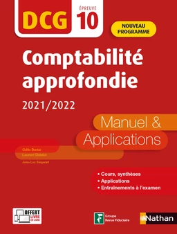 DCG 10 Comptabilité approfondie - Manuels et applications - EPUB