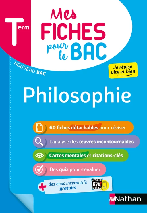 Philosophie Terminale - Mes fiches pour le BAC Tle - BAC 2025 - EPUB - Katy Grissault - Nathan