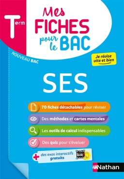 SES (Sciences Economiques et Sociales) Terminale - Mes fiches pour le BAC Tle - BAC 2025 - EPUB