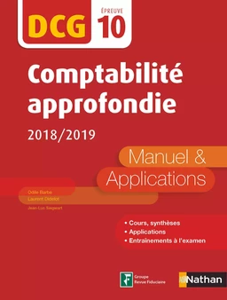 Comptabilité approfondie - DCG 10 - Manuel et applications