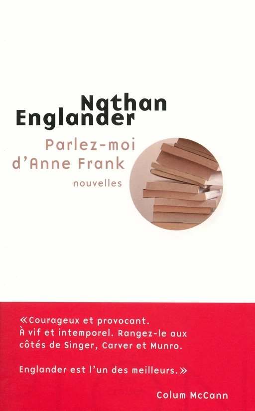 Parlez-moi d'Anne Frank - Nathan Englander - Place des éditeurs