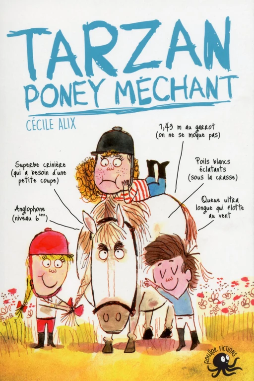 Tarzan, poney méchant - Lecture roman jeunesse humour cheval - Dès 8 ans - Cécile Alix - edi8