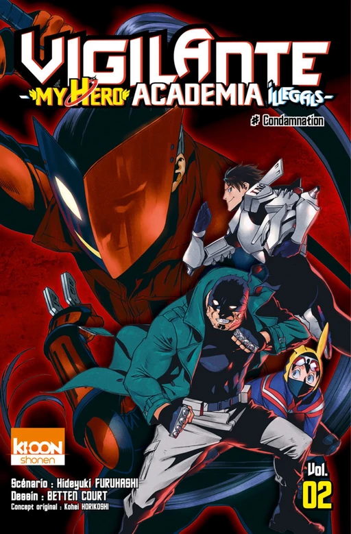 Vigilante - My Hero Academia Illegals T02 - Kohei Horikoshi, Betten Court, Furuhashi Hideyuki - AC média