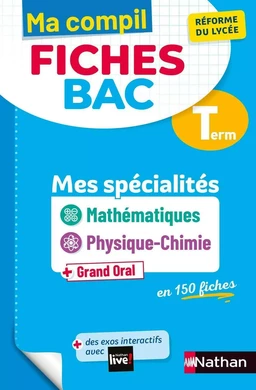 Mes spécialités Mathématiques / Physique-Chimie Terminale - Ma Compil fiches BAC Term - Bac 2025 - EPUB