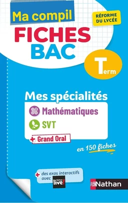 Mes spécialités Mathématiques / SVT (Sciences de la vie et de la Terre) - Ma Compil fiches BAC Term - Bac 2025 - EPUB