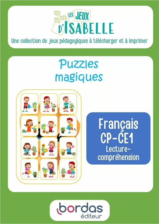 Puzzles magiques CP-CE1 - Les jeux d'Isabelle - Isabelle Kever - Bordas