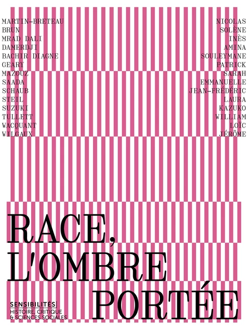 Race, l'ombre portée - Revue Sensibilités - N° 12 -  - Appaloosa LHS Editions