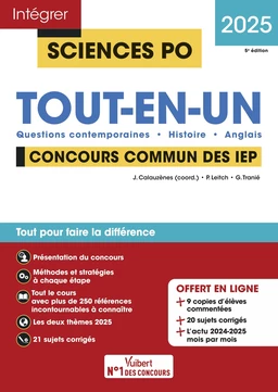 Sciences Po - Concours commun des IEP 2025 - Tout-en-un